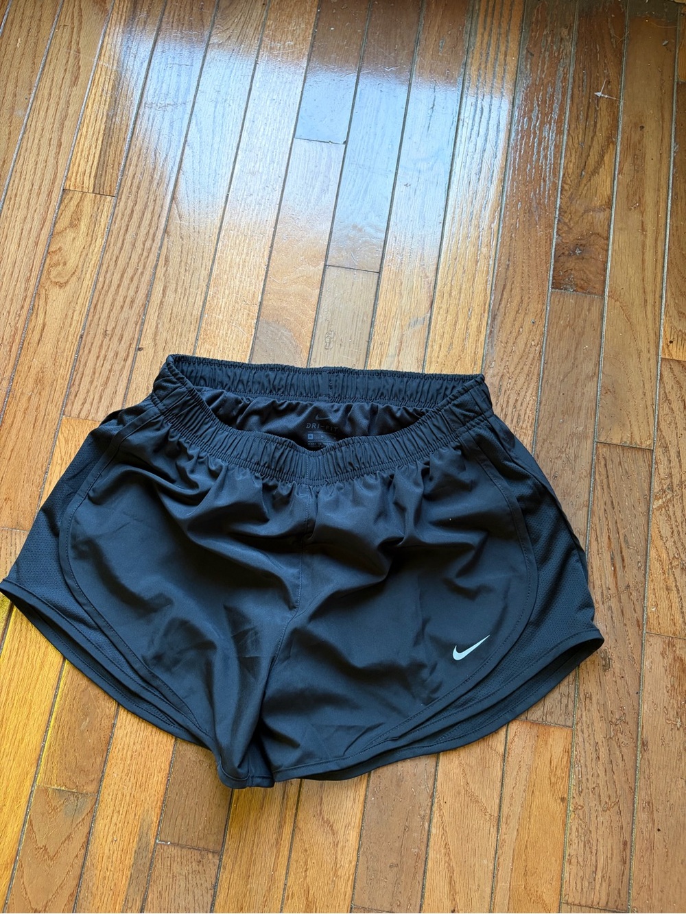 Nike Women’s Black Athletic Running Shorts with Swoosh